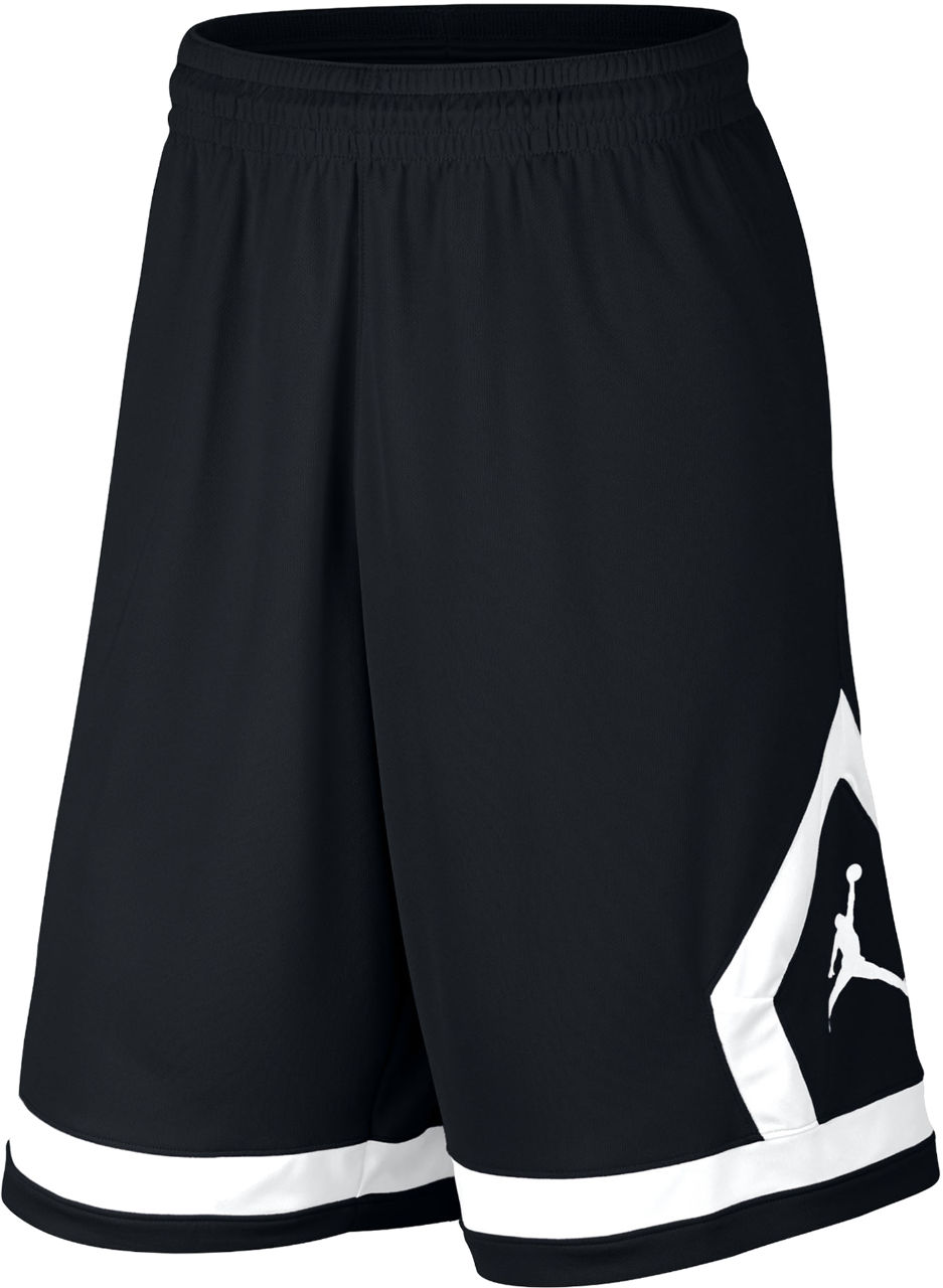 air jordan basketball shorts, Air Jordan Flight Diamond Mens Basketball Shorts (Black/White)